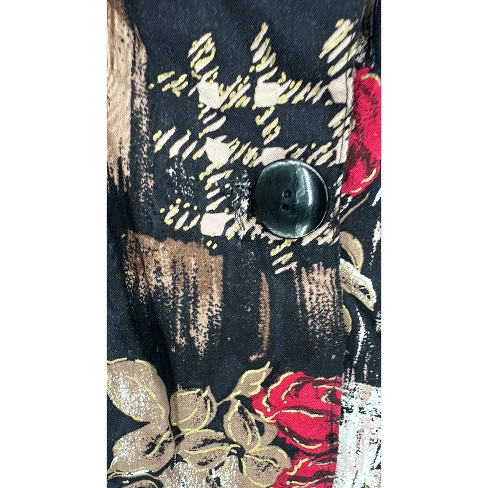 Kensington Square Petite Floral‎ Abstract Blazer Jacket - Womens Career